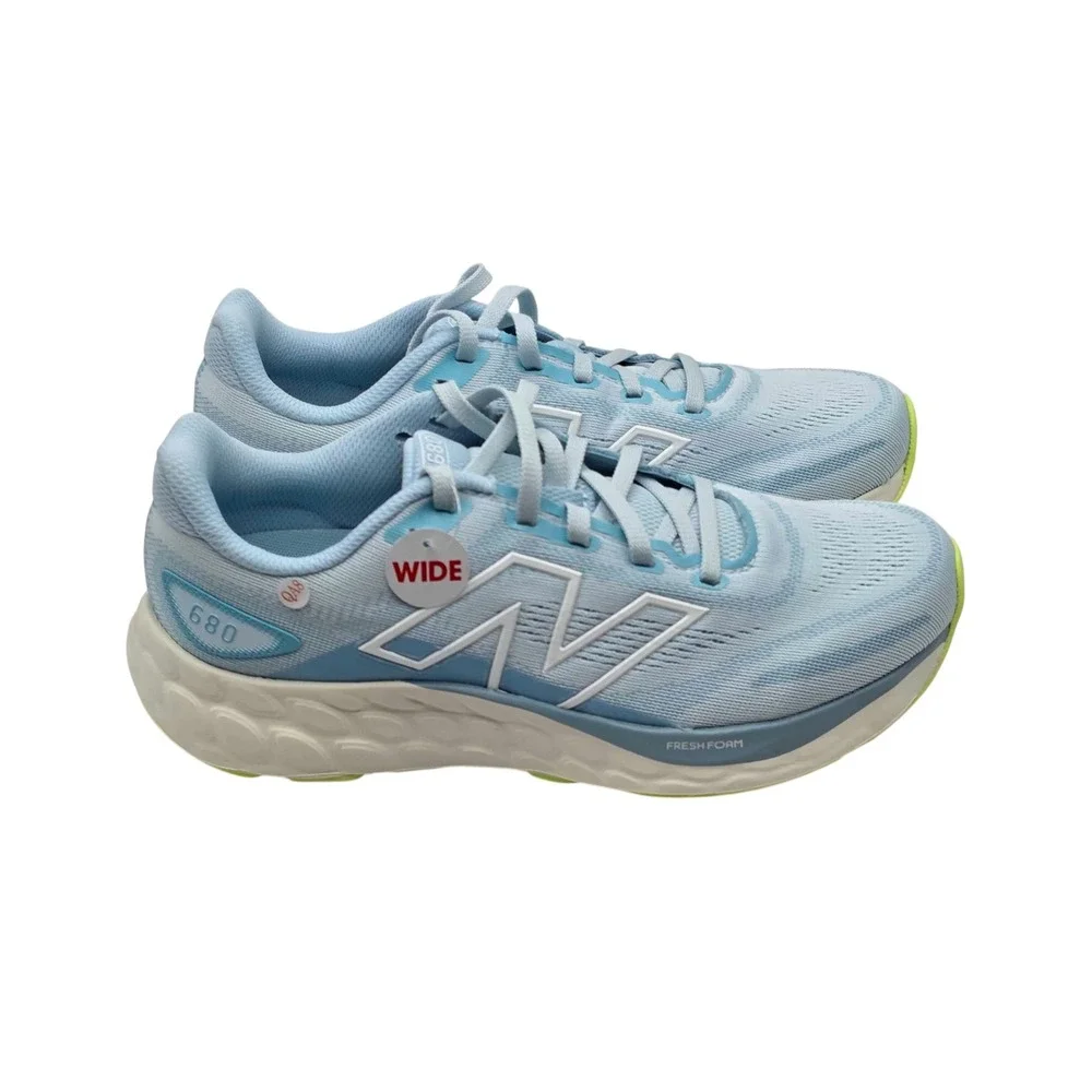 New Balance Fresh Foam 680 v8 Running Shoes Womens Size 8 D Wide Blue W680LT8